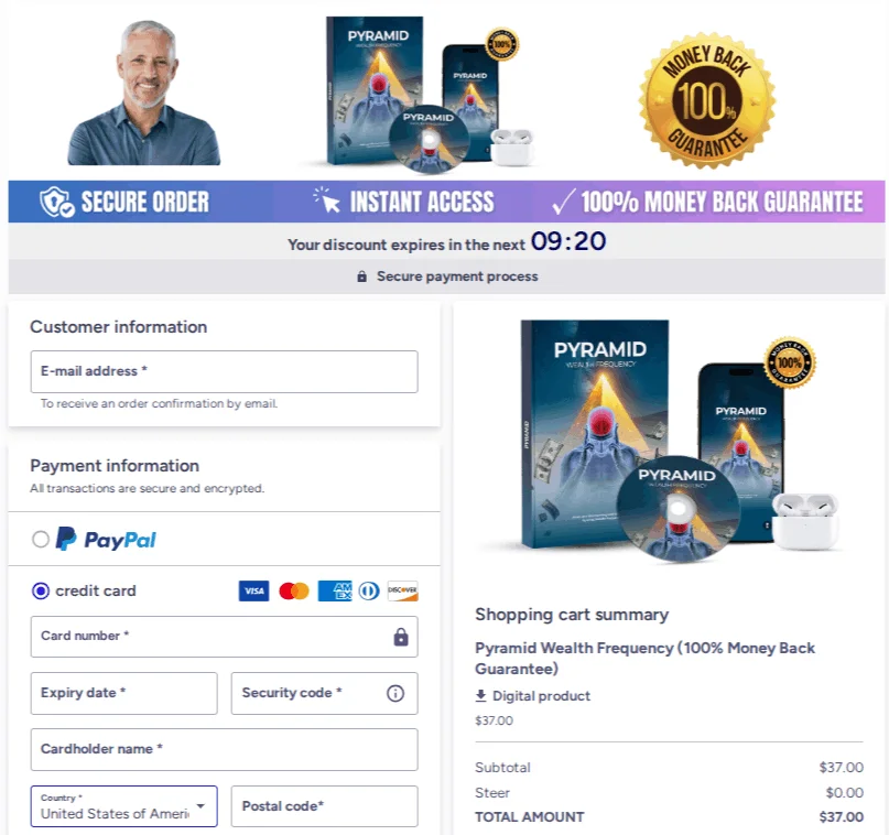 Pyramid Wealth Frequency Checkout Page